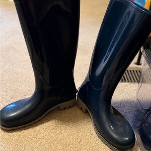 Stylish Navy Rain Boots